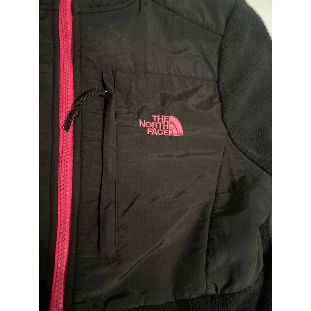 The North Face Women’s Denali 2.0 Black & Pink Full-Zip Fleece Jacket – Size Sma